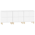 Sideboards 3 pcs White 60x35x70 cm Engineered Wood 3185767