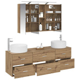 Bathroom Furniture Set 4 pcs Artisan Oak 3407062