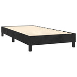 Box Spring Bed Frame Black Single Velvet 3121189