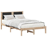 Bed Frame with Upholstered Headboard Black 120 x 200 cm 878261