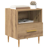 Bedside Table 2 pcs Brown 40 x 35 x 47.5 cm Engineered Wood 882078