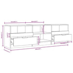 TV Cabinet Sonoma Oak 150x33.5x45 cm Engineered Wood 811460