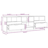 TV Cabinet Sonoma Oak 150x33.5x45 cm Engineered Wood 811460