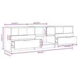 TV Cabinet Grey Sonoma 150x33.5x45 cm Engineered Wood 817115