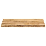Table Top Live Edge 120x60x2.5 cm Solid Wood Rough Mango 370672