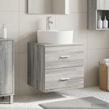 Wall-Mounted Sink Vanity Grey Sonoma 49.5 x 44.5 x 65 cm 890299