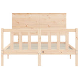 Bed Frame without Mattress 140x190 cm Solid Wood Pine 3193381