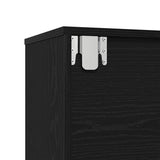Bookshelf 3 pcs Black Oak 36 x 30 x 143 cm Engineered Wood 3333046
