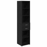 Highboard Black Oak 40 x 42.5 x 185 cm Engineered Wood 3402637