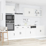 7 Piece Kitchen Cabinet Set Kalmar White Engineered Wood 3314741