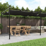 Pergola with Retractable Roof Anthracite 589x292x230 cm 360122
