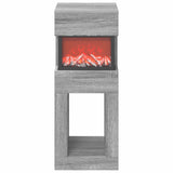 Electric Fireplace Grey Sonoma 35 x 30 x 86 cm Engineered wood 8021132