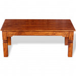 ZNTS Coffee Table Solid Wood 110x60x45 cm 244047