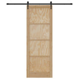 Sliding Door ORKDAL Natural 83 x 232 cm Solid Pine Wood 3445607