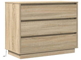 Bedside Cabinet Sonoma Oak 71 x 34.5 x 75 cm Engineered wood 869636