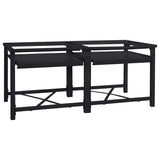 Washing Machine Pedestal 2 pcs Black 120 x 56 x 52 cm Steel 42022038