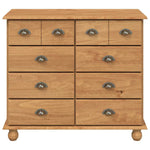 Chest of Drawer ASKIM Brown 91 x 40 x 79 cm Solid Pine wood 4105421