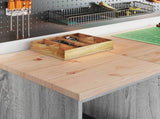 Garage Storage Cabinet Grey Sonoma 40x51x85 cm Solid Wood Pine 860540