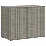Garden Storage Cabinet Grey 100x55.5x80 cm Poly Rattan 319869