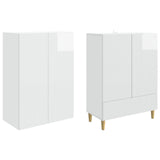 Cabinet Set 2 pcs High Gloss White 66 x 34.5 x 95 cm 3416533