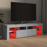 TV Cabinet with LED Lights Concrete Grey 140x36.5x40 cm 804368