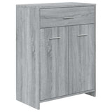 Bathroom Cabinet Grey Sonoma 60x33x80 cm Engineered Wood 815664