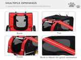 Bicycle Pet Trailer in Steel Frame-Red/Black T3398P548124