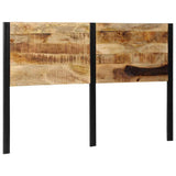 Headboard 160 cm Solid Wood Mango and Iron 4017552