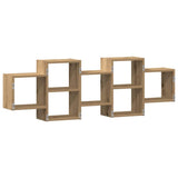 Wall Shelf Artisian Oak 129x18x42 cm Engineered Wood 853226