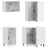 Kitchen Unit KALMAR 8 pcs Concrete Grey Engineered Wood 3438374