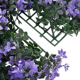 Artificial Leaf Fence 24 pcs Purple 40x60 cm 366643