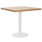 Bistro Table Light Brown 80X80 cm MDF 286432