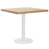 Bistro Table Light Brown 80X80 cm MDF 286432
