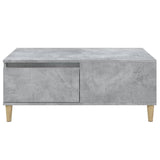 ZNTS Coffee Table Concrete Grey 90x50x36.5 cm Engineered Wood 821112