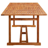 Garden Dining Table 220x90x75 cm Solid Acacia Wood 315946