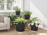 Plant Pots 24 pcs Black 39 x 32 cm Plastic 3403289