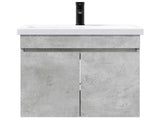 Bathroom Vanity Unit with Tap Concrete Grey 61 x 40 x 74.5 cm 889540