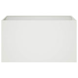 Garden Planter 2 pcs White 80 x 50 x 50 cm Cold-rolled Steel 8005263