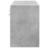 TV Wall Cabinet with LED Lights Concrete Grey 80x31x45 cm 852288