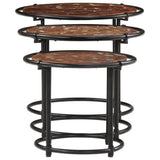 Nesting Tables 3 pcs Solid Wood Reclaimed 358932