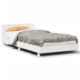 Bed Frame without Mattress White 100x200 cm Solid Wood Pine 850735