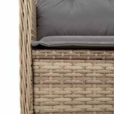 Garden Bench Beige Poly Rattan 3394461