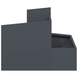 Garden Planter Anthracite 60 x 60 x 50 cm Cold-rolled Steel 873573
