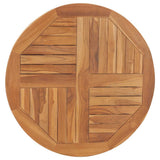 Tabletop Teak Solid teak wood Diameter 80 cm, Thickness 2.5 cm 48986