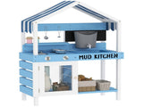Kids Mud Kitchen Outdoor with Stoves, Sink, Faucet, Storage Shelves, Cookware Accessories for Boys T3398P551666