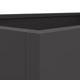 Planter Black 62x30x29 cm Steel 841589