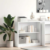 Bookcase White 80x24x75 cm Engineered Wood 800891