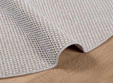 Area Rugs Round LUGO Cream and Grey 200 CM Polyester 42022725