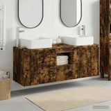 Bathroom Cabinet Set 3 pcs Smoked Oak 49.5 x 41 x 63 cm 3405642