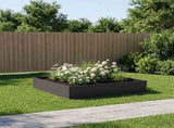 Garden Planter Black 100 x 100 x 20 cm Cold-rolled Steel 8005022